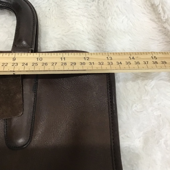 VTG Coach Mocha Leather Slim Satchel 70s Classic Rare Bonnie Cashin NYC - Picture 7 of 13